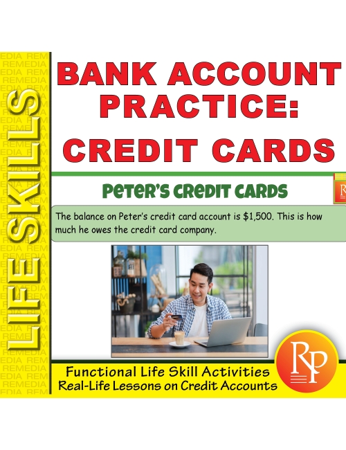 Bank Account Practice: Credit Card Activities - Functional Life Skills