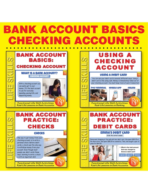 Bank Account Basics SET: Checking Account - Debit & Credit Card Activities