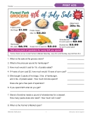 ADS & COUPONS: Consumer Life Skills - Fun Comprehension & Math Activities