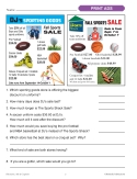 ADS & COUPONS: Consumer Life Skills - Fun Comprehension & Math Activities