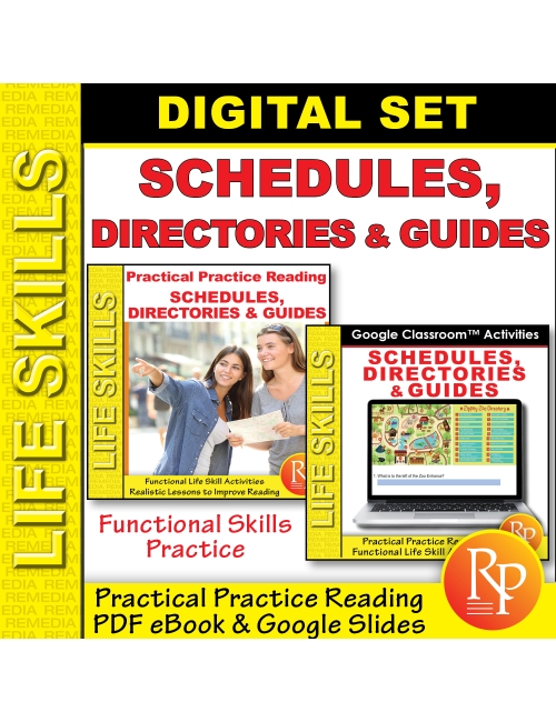 SCHEDULES, DIRECTORIES & GUIDES: PDF & GOOGLE - Functional Life Skills