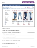 FREE Online Shopping: Practical Practice | Consumer Life Skills Activities