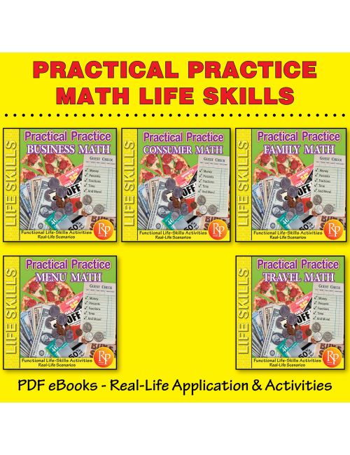 Practical Practice SET - Math Life Skills - Chapter Slices