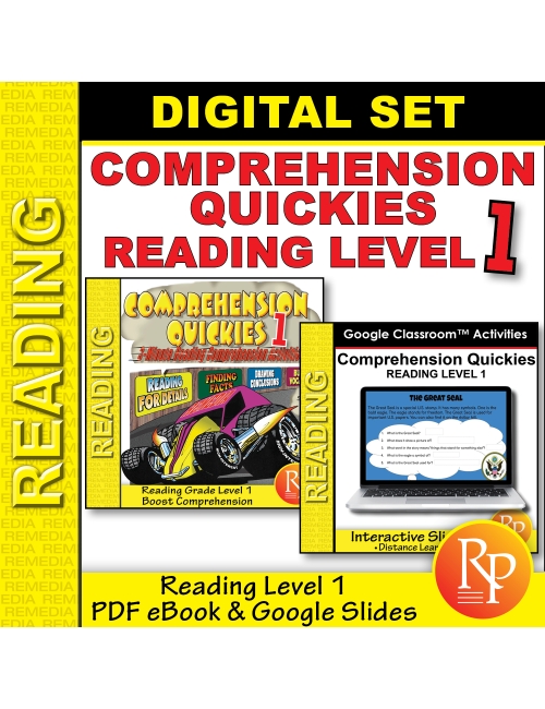 Comprehension Quickies Level 1: Google & PDF Set