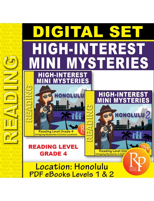 High-Interest Mini Mysteries: Honolulu - Levels 1 & 2 Set