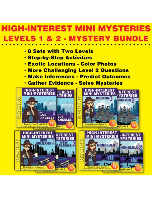 Mega Mystery 8-PK Set: LA | Boston | New Orleans | Honolulu