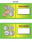 43 Counting Money Task Cards: Adding Coins Daily Warm-ups | colorful & fun