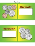 43 Counting Money Task Cards: Adding Coins Daily Warm-ups | colorful & fun