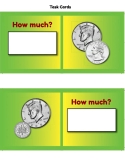 43 Counting Money Task Cards: Adding Coins Daily Warm-ups | colorful & fun