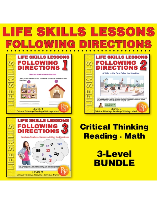 Following Directions - Life Skills Lessons Bundle - Critical Thinking 