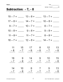 Subtraction: Easy Timed Math Drills PDF & Google BUNDLE - Engaging