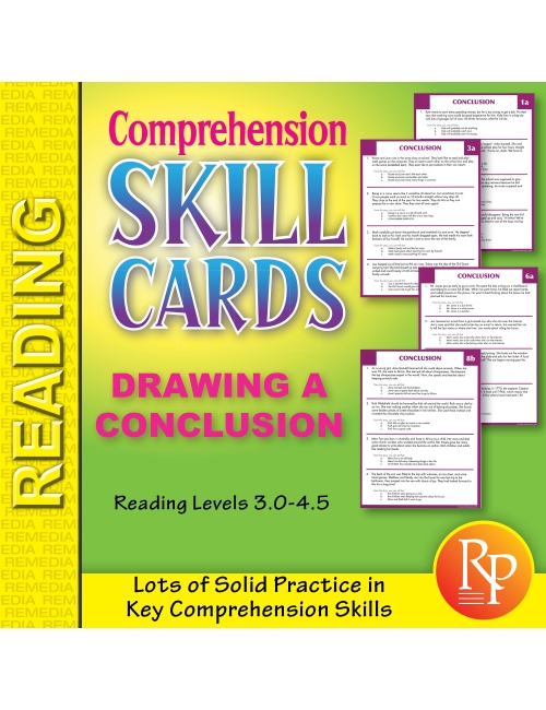 Comprehension Skill Cards - Drawing a Conclusion (RL 3.0-4.5)