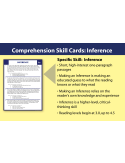 Comprehension Skill Cards - Making Inferences (RL 3.0-4.5)