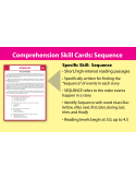 Comprehension Skill Cards - Sequence (RL 3.0-4.5)