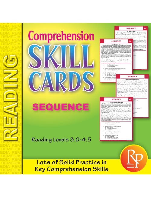 Comprehension Skill Cards - Sequence (RL 3.0-4.5)