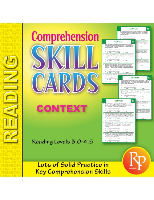 Comprehension Skill Cards - Finding Context (RL 3.0-4.5)