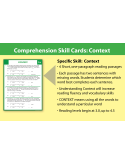 Comprehension Skill Cards - Finding Context (RL 3.0-4.5)