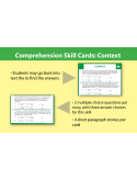 Comprehension Skill Cards - Finding Context (RL 3.0-4.5)