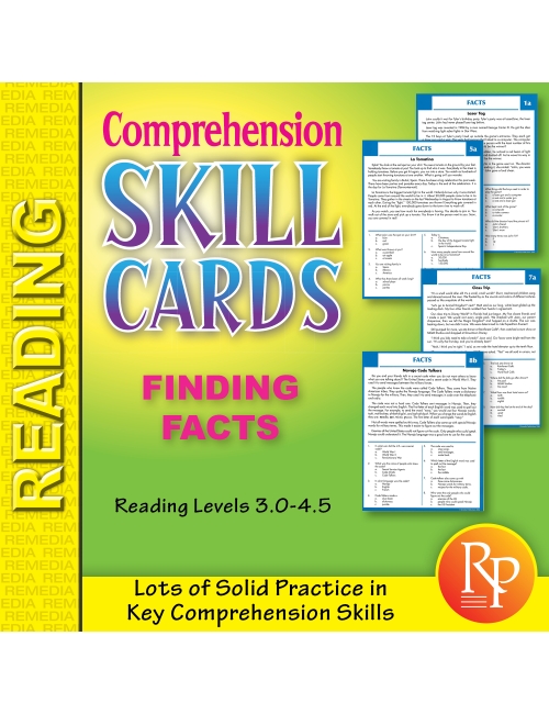 Comprehension Skill Cards - Finding Facts (RL 3.0-4.5)