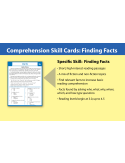 Comprehension Skill Cards - Finding Facts (RL 3.0-4.5)