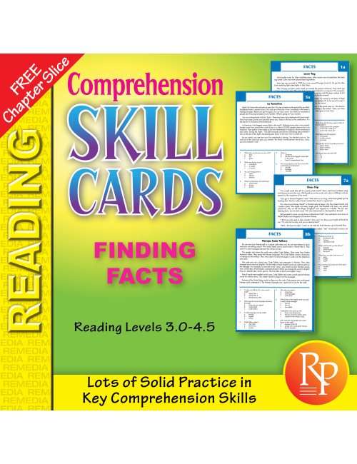 FREE! Finding The Facts - Comprehension Skill Cards - Passages - Activities