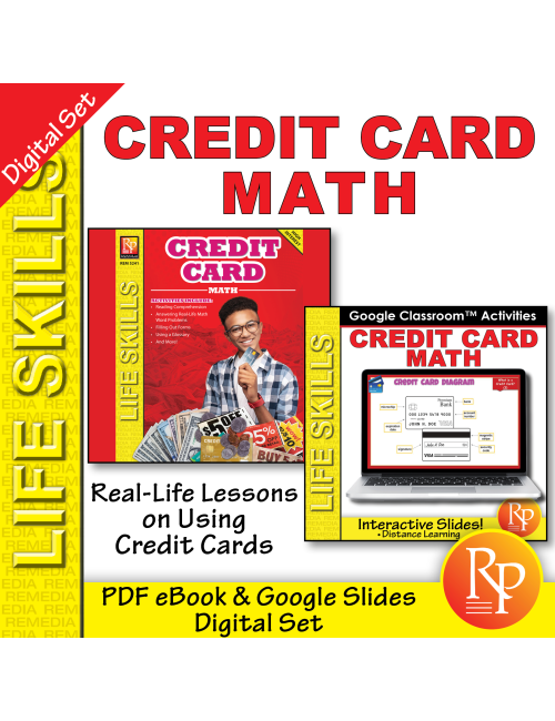 CREDIT CARD MATH - PDF Google SET: Real World Consumer Life Skills Activities