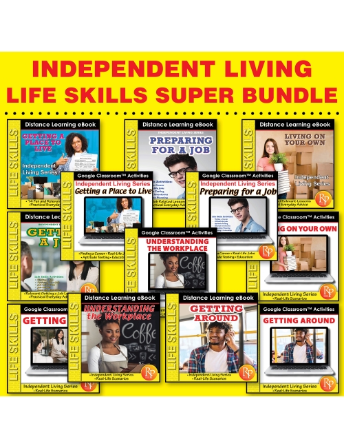 INDEPENDENT LIVING Life Skills for Older Students - Worksheets & Google Digital