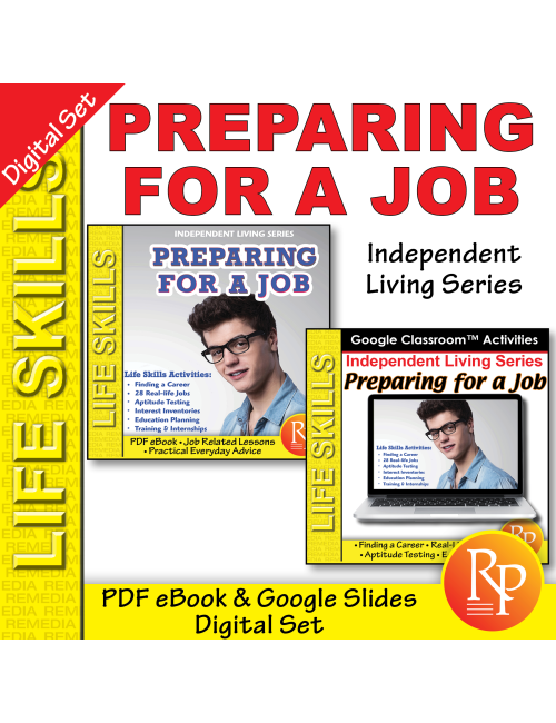 PREPARING FOR A JOB: PDF & Google BUNDLE - Independent Living - Life Skills