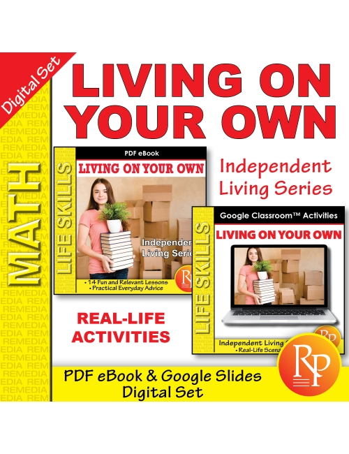 LIVING ON YOUR OWN PDF/Google BUNDLE: Real World Activities | Independent Living