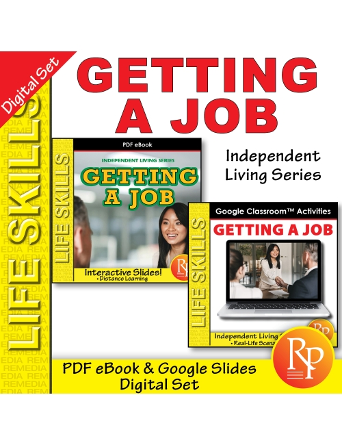 GETTING A JOB: PDF & Google BUNDLE - Independent Living - Life Skills, Resume