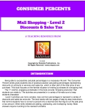 Consumer Percents - Mall Shopping: Discounts & Sales Tax Level 2