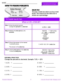 Consumer Percents - Mall Shopping: Discounts & Sales Tax - Levels 1 & 2