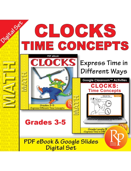 Clocks & Telling Time PDF & Google SET: Engaging Hands-on Activities - Fun