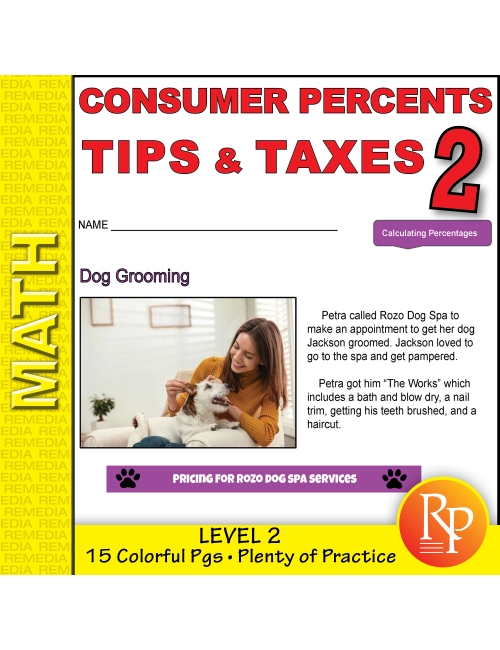 Consumer Percents: Tips & Taxes Level 2