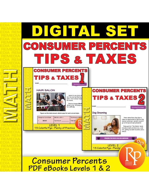 Consumer Percents Set: Tips & Taxes 1 & 2