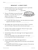 CONSUMER MATH AT HOME: Life Skills Word Problems - Cooking, Banking, Elapsed Time