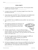 CONSUMER MATH AT HOME: Life Skills Word Problems - Cooking, Banking, Elapsed Time