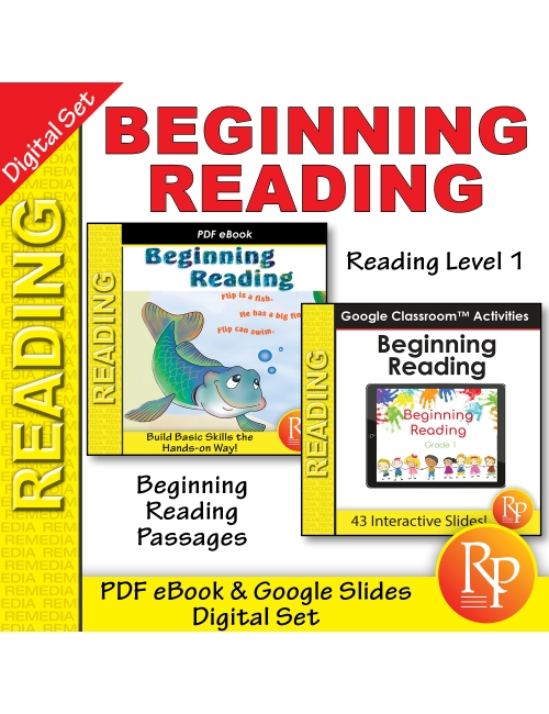 Beginning Reading PDF & Google SET: Grade 1 Comprehension Activities