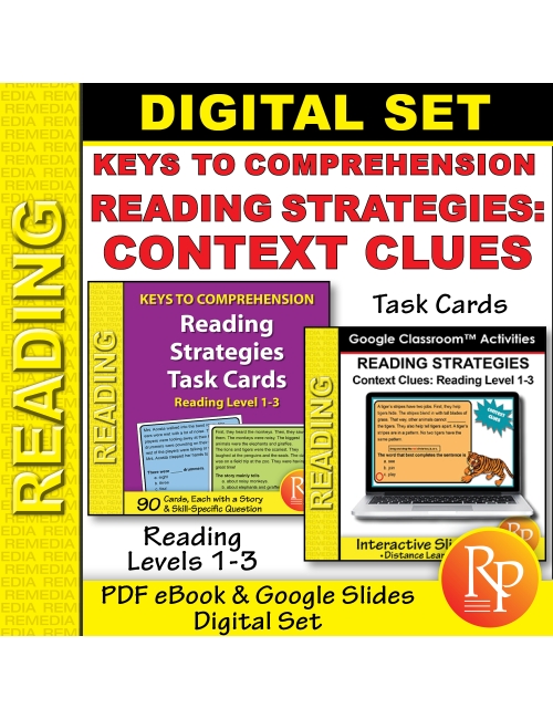 Context Clues Reading Strategies - Rdg Lvl 1-3 | Comprehension | Google & PDF