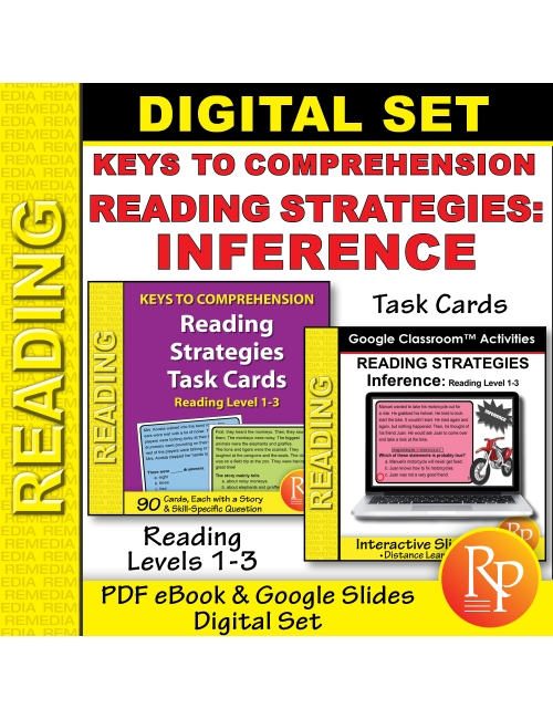 Inference Reading Strategies: Rdg LVL 1-3 | Hi/Lo Passages | Google & Print PDF