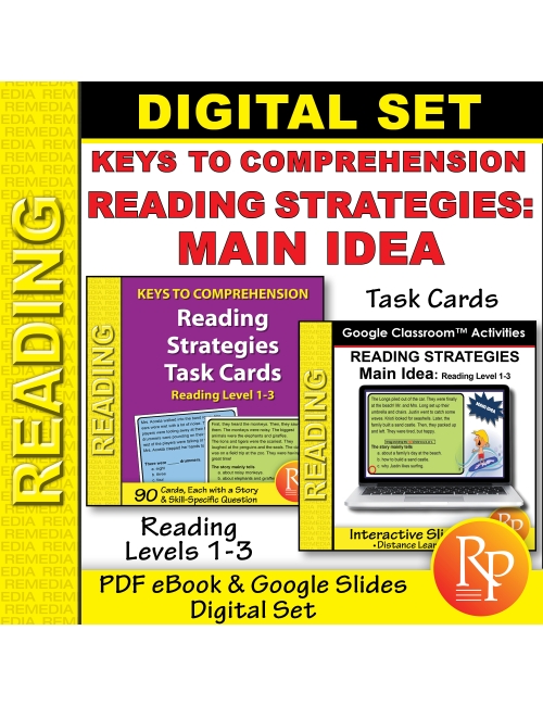 Main Idea Reading Strategies: Hi/Lo | Comprehension Activities | Google & PDF