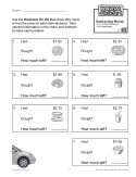 Life Skills Money - Drive Thru Menu Math: Add & Subtract - BUNDLE - PDF & Google