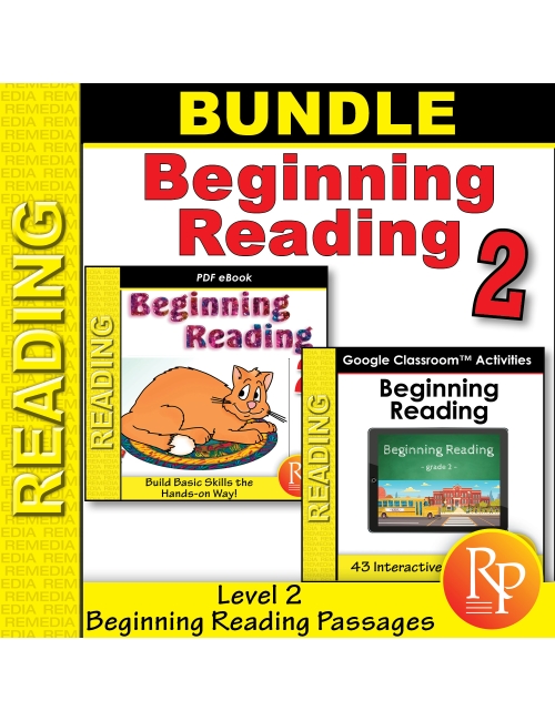 Beginning Reading Passages & Comprehension: Google & PDF Set