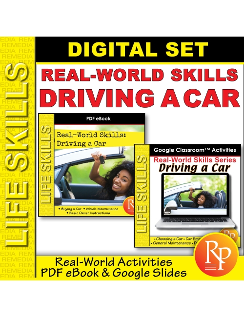 REAL WORLD SKILLS: DRIVING A CAR! PDF & Google Set