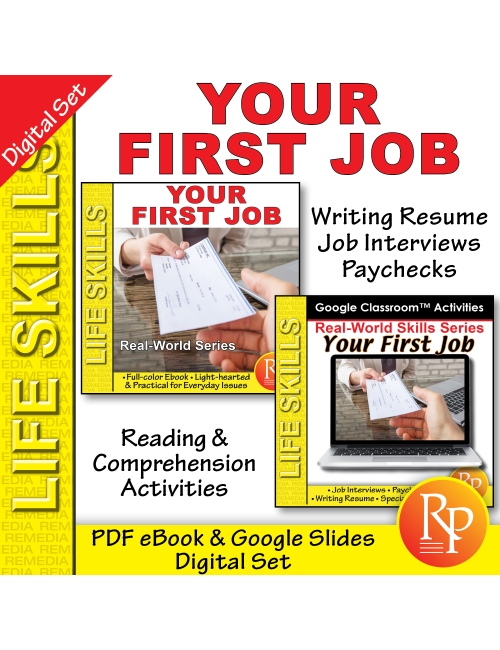 YOUR FIRST JOB: PDF & Google - Real-World Life Skills - Interview - Paychecks