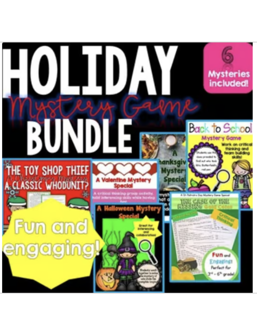 Holiday Reading Solve a Mystery Game - Team Building