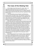 The Case of the Missing Test: Mystery and Team Building