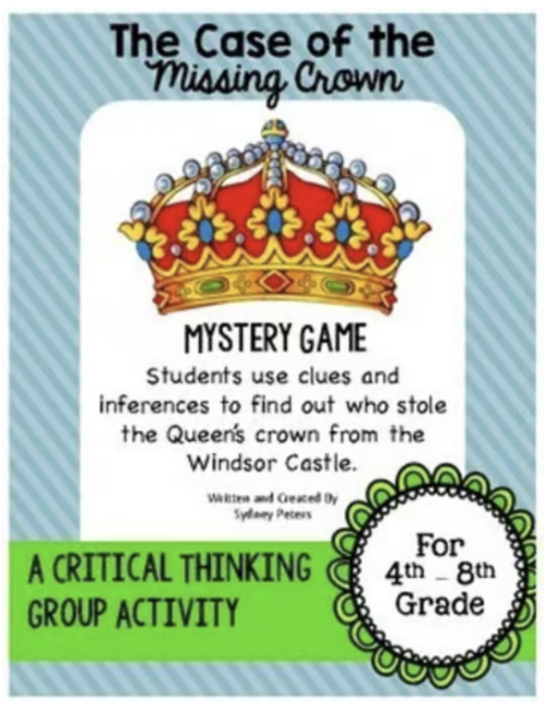 The Case of the Missing Crown: Mystery Game