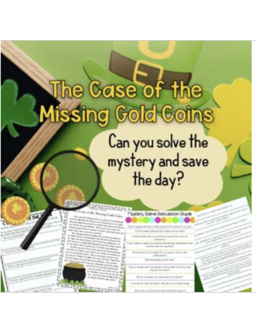 The Case of the Missing Gold Coins: St Patricks Day Mystery Game