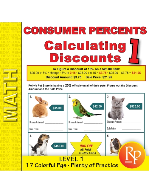 Consumer Percents: Calculating Discounts - Level 1